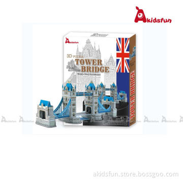 London Twin Bridge Tower London U. K. -3D DIY Puzzle